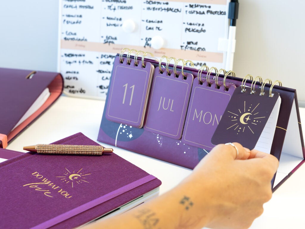 Calendarios de sobremesa originales con agenda bonita