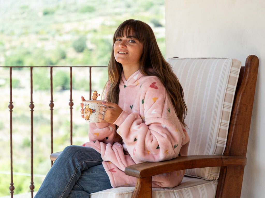 Batamanta polar suave y taza divertida de capibara en invierno