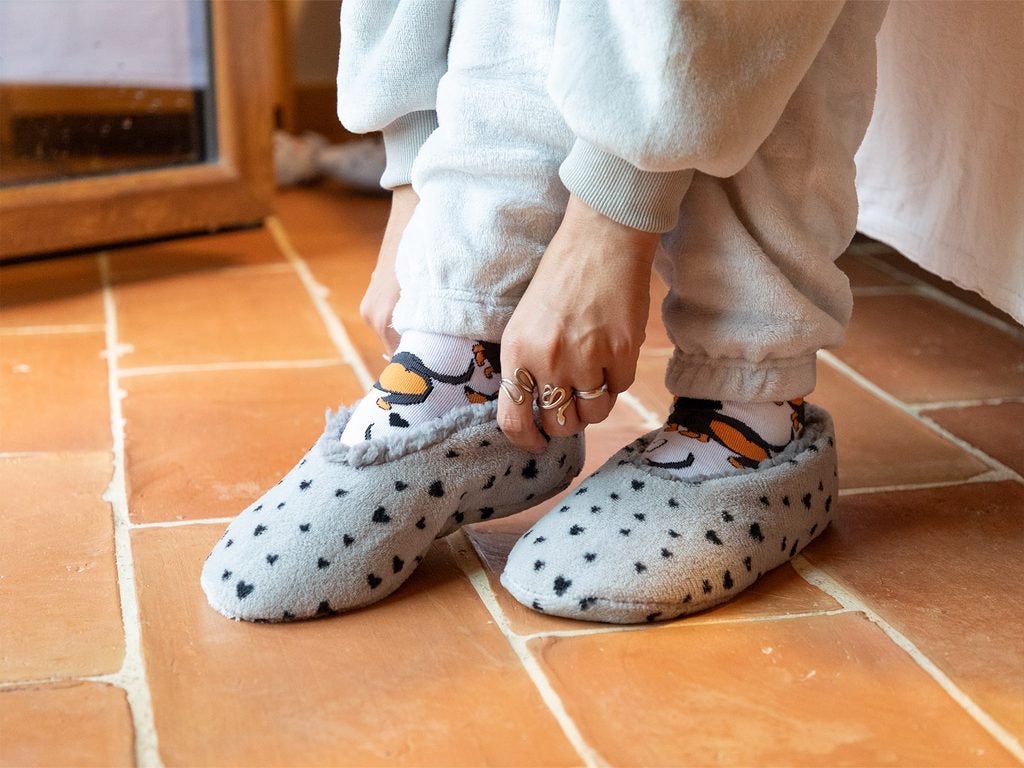 Zapatillas de estar por casa divertidas y calentitas de invierno