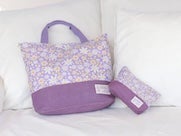 Beach bag and pouch sets