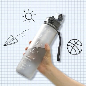 Garrafas de regresso à escola