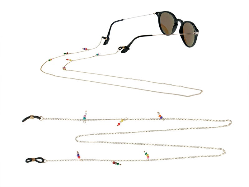 Glasses chain with beads
