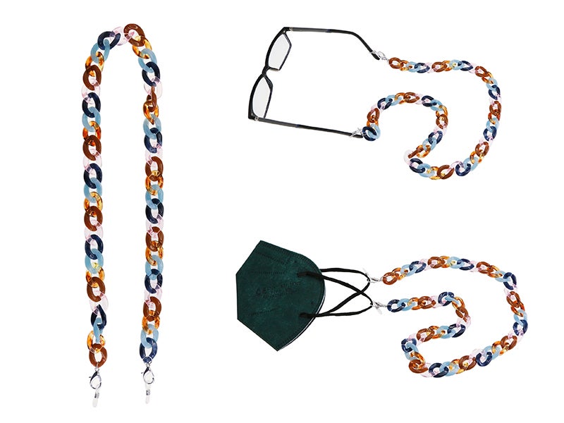 Mask/glasses cords multicolor