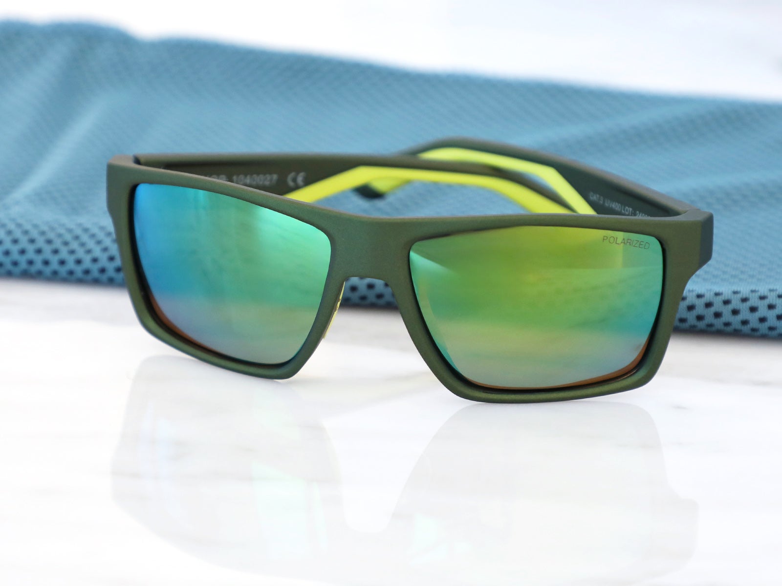 Polarized sport sunglasses green