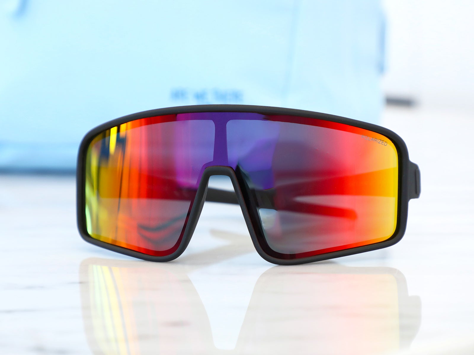 Polarized sport sunglasses orange