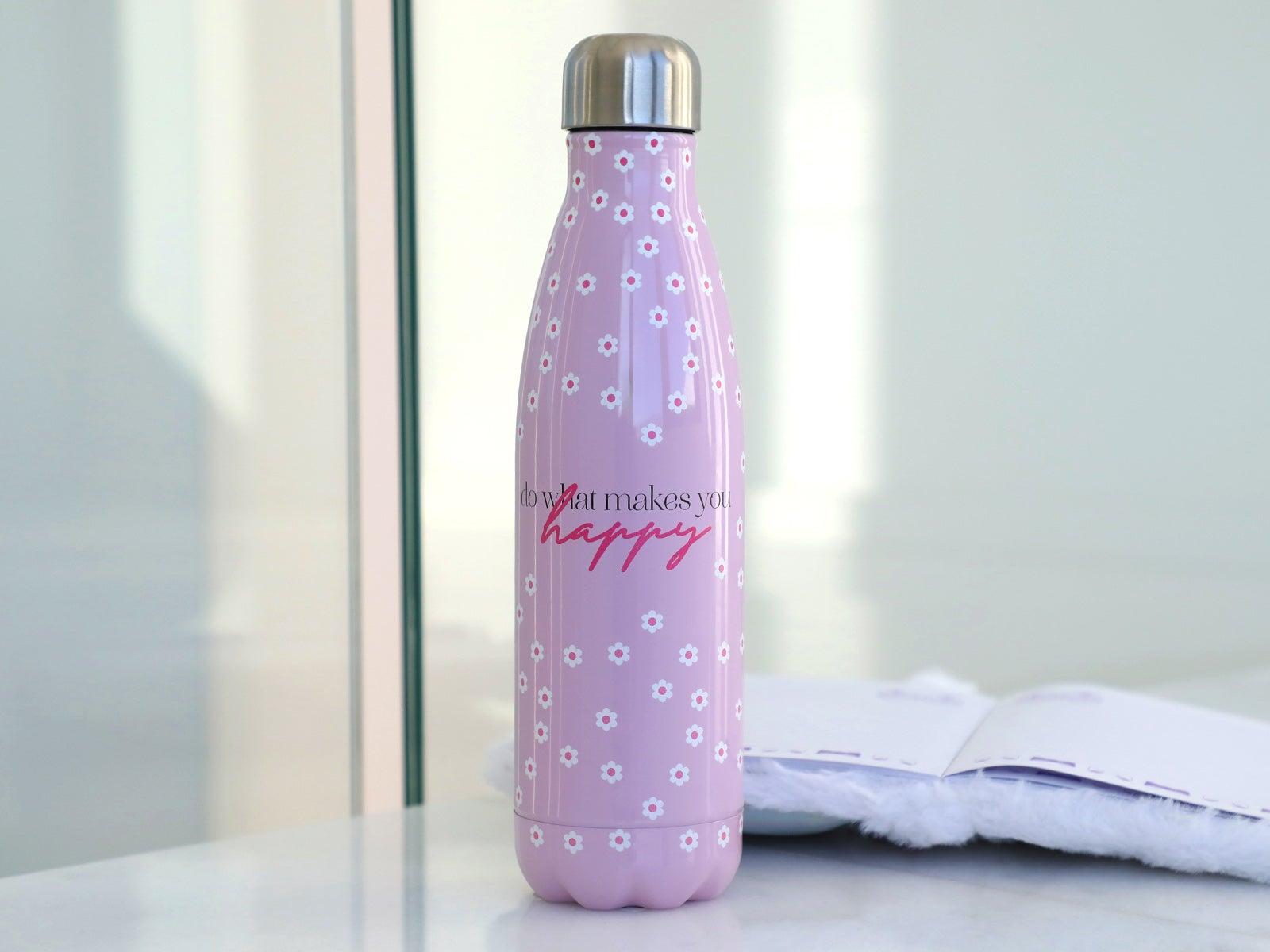 Botella Acero Inoxidable 500ml - What Makes You Happy