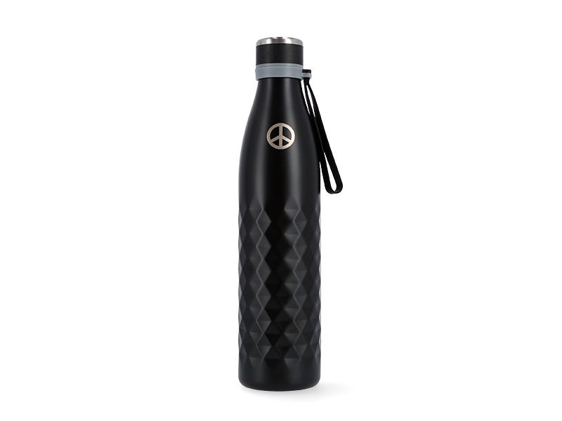 Botella mate acero inox negra*1l Ale-Hop