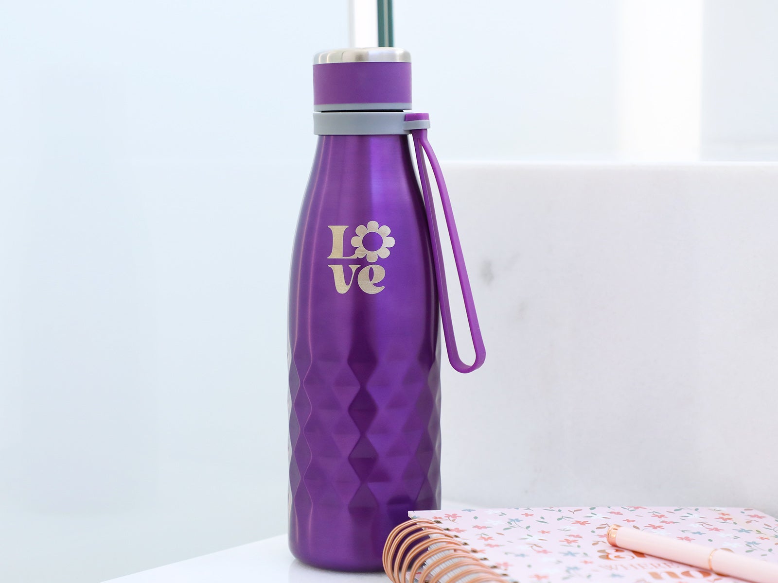 Botella Acero Inoxidable Brillo 550ml - Love Yourself