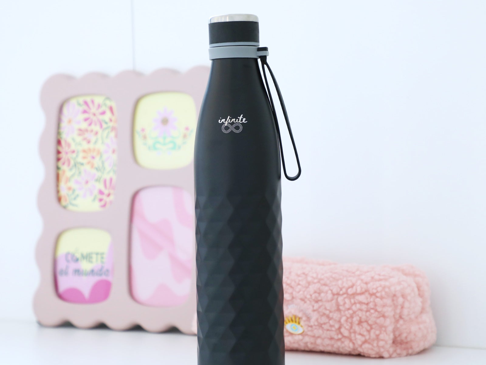 Botija brilhante aço inox 1l infinite