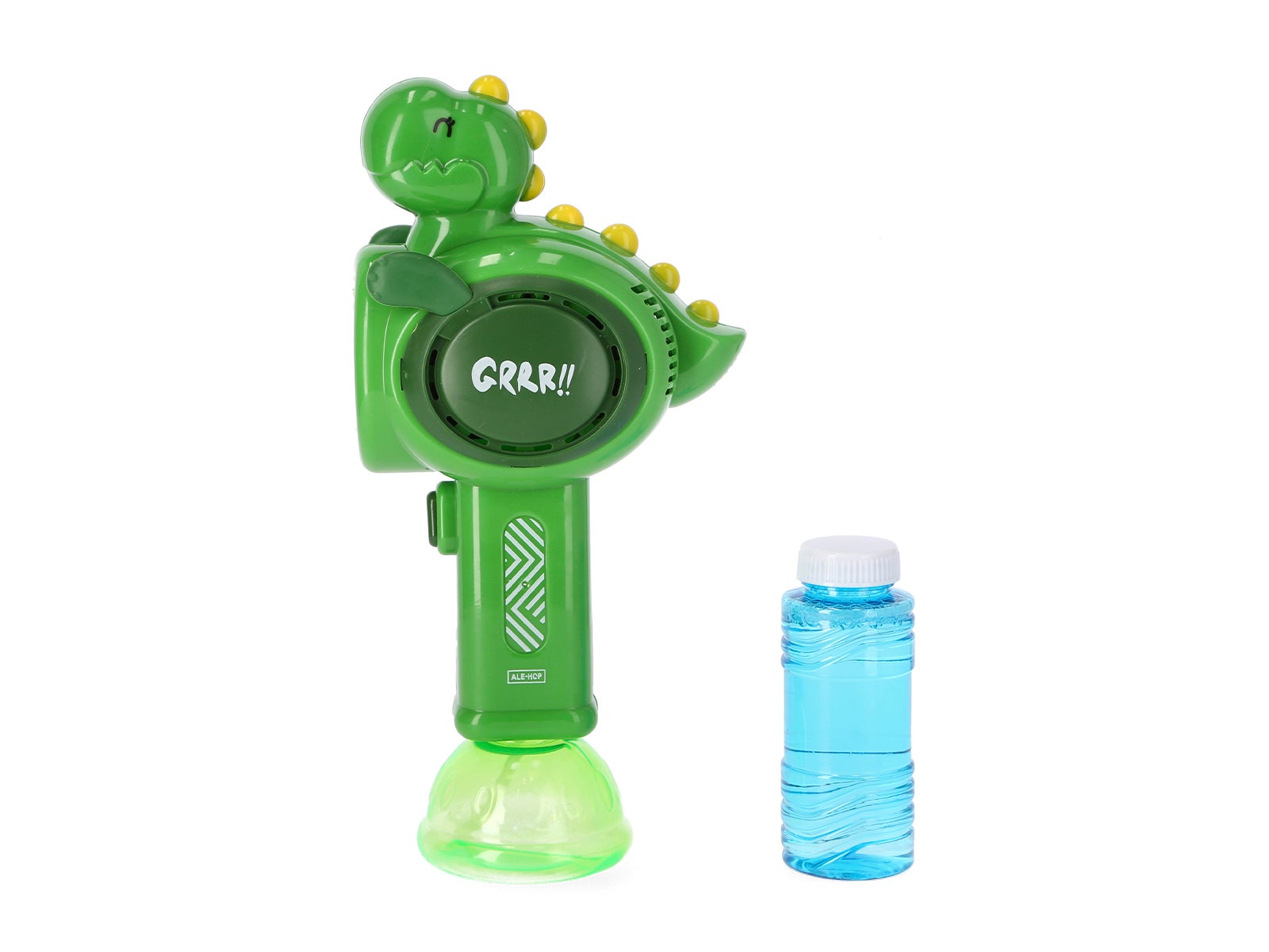 Pistola de pompas dinosaurio