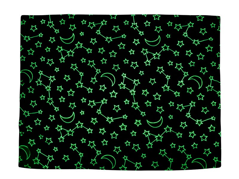 Manta fluorescente estrellas 127x152cm - vista 4 Ale-Hop
