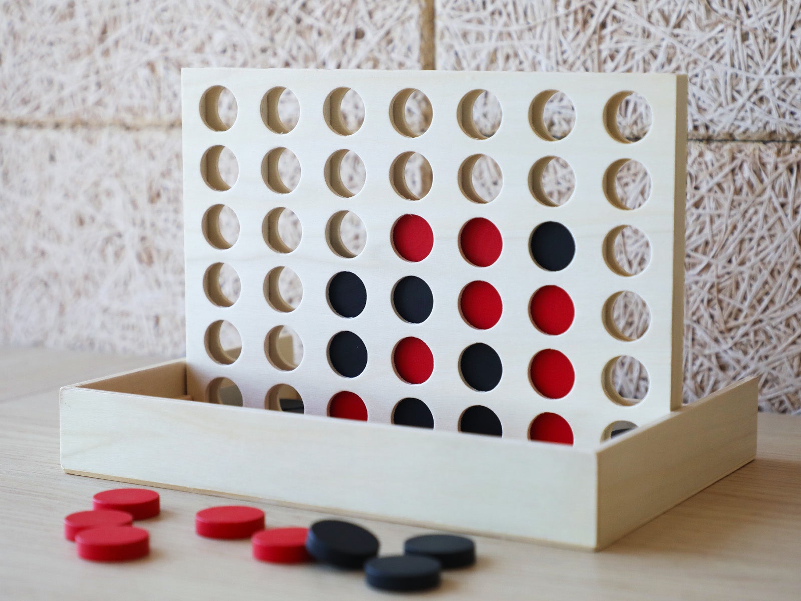 Juego de madera 4 en raya