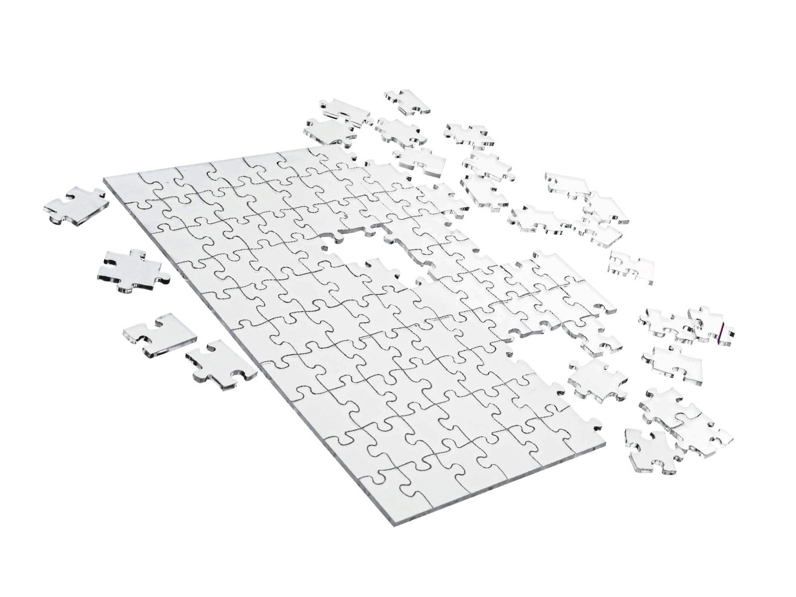 Puzzle imposible transparente