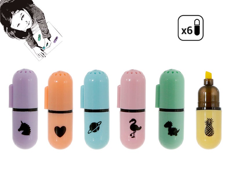 Mini subrayadores pack de 6