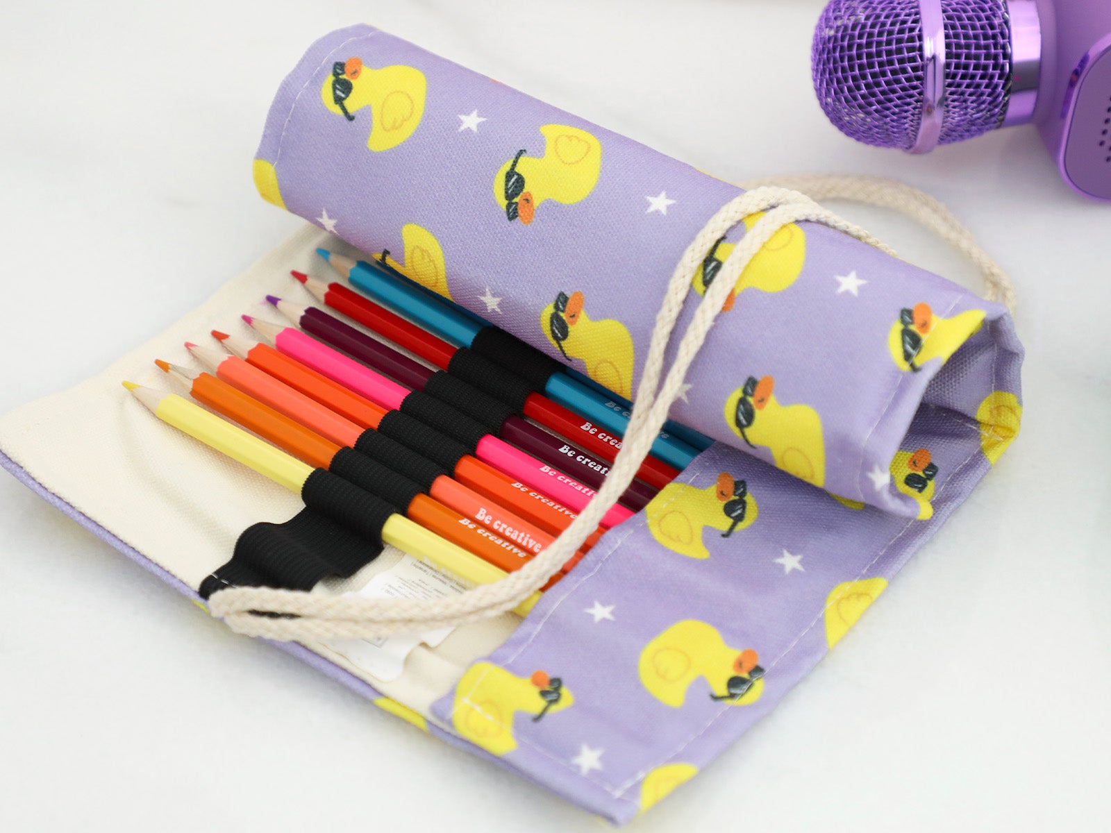 Estuche Enrollable Patos