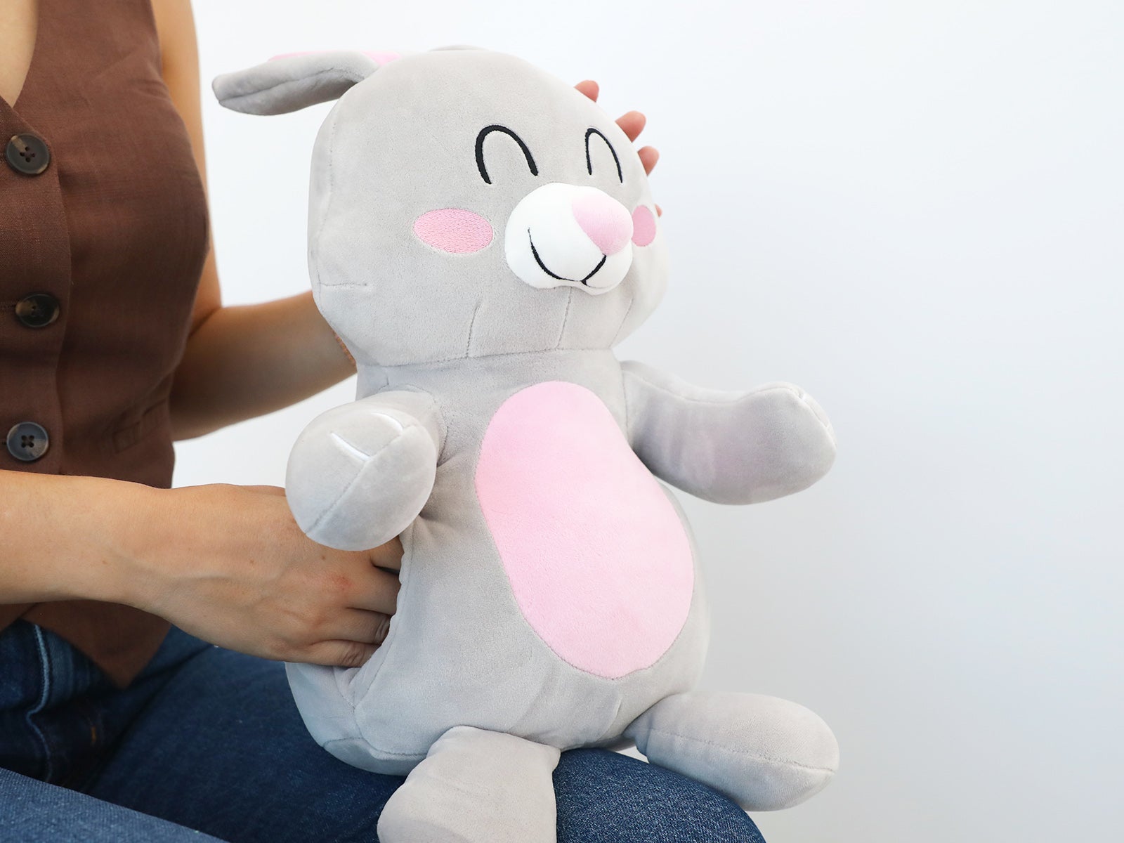 Peluche calientamanos conejo