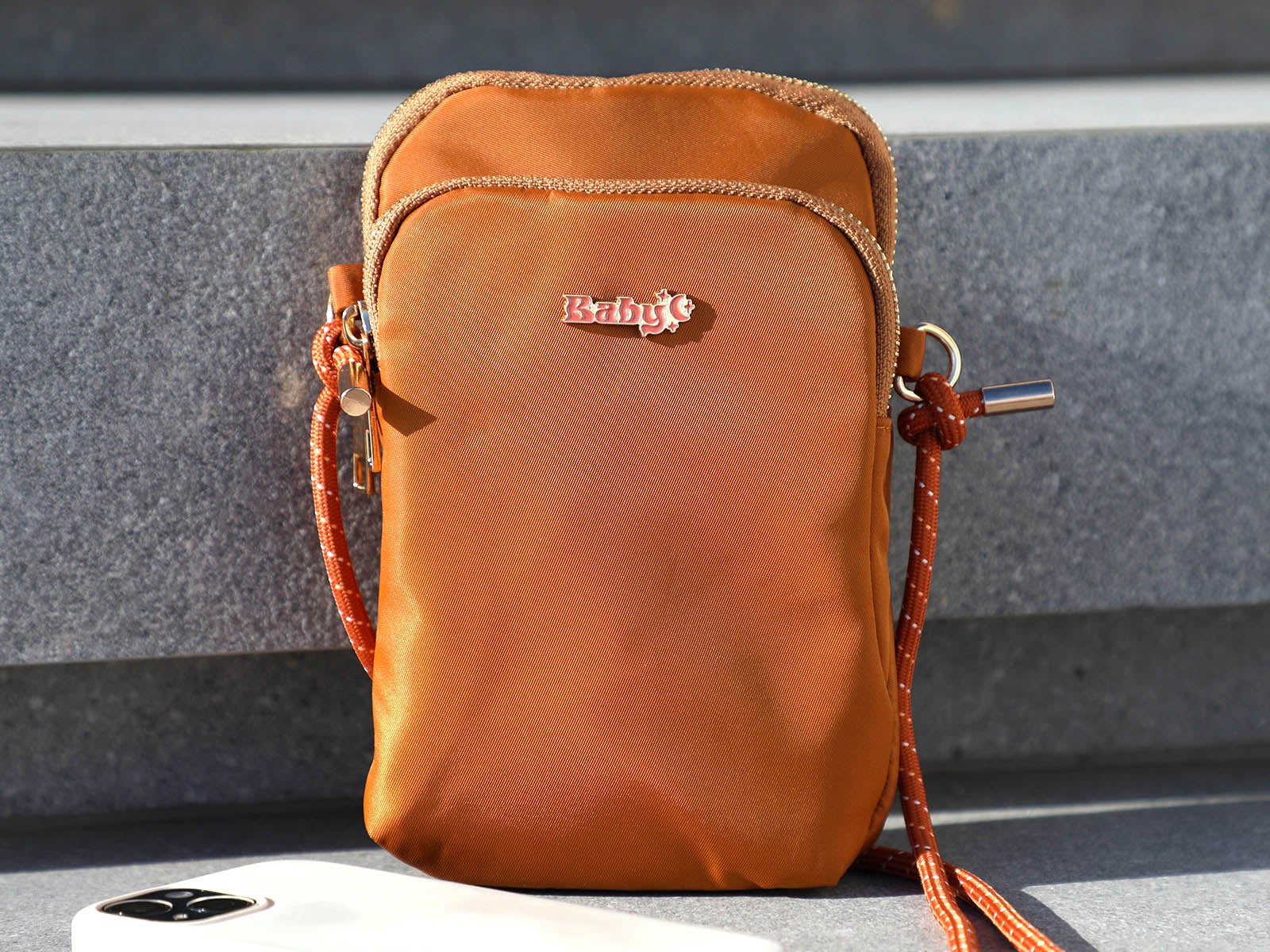 Bolso de satén Naranja