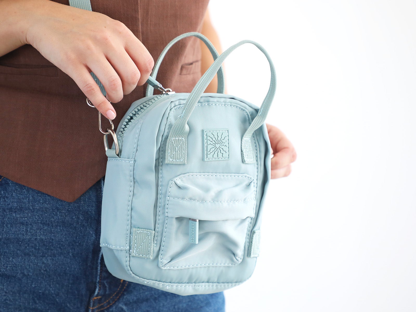 Mini backpack bag sky blue