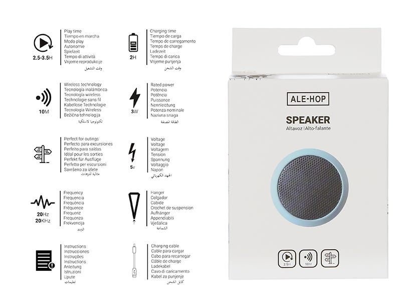 Mini speaker y3 black - view 3 Ale-Hop