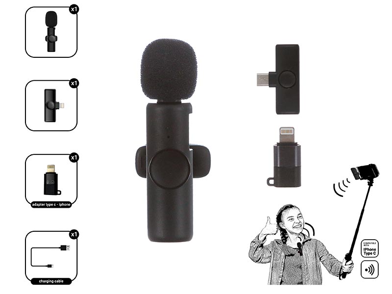 Micrófono inalámbrico con para iphone | Ale-Hop