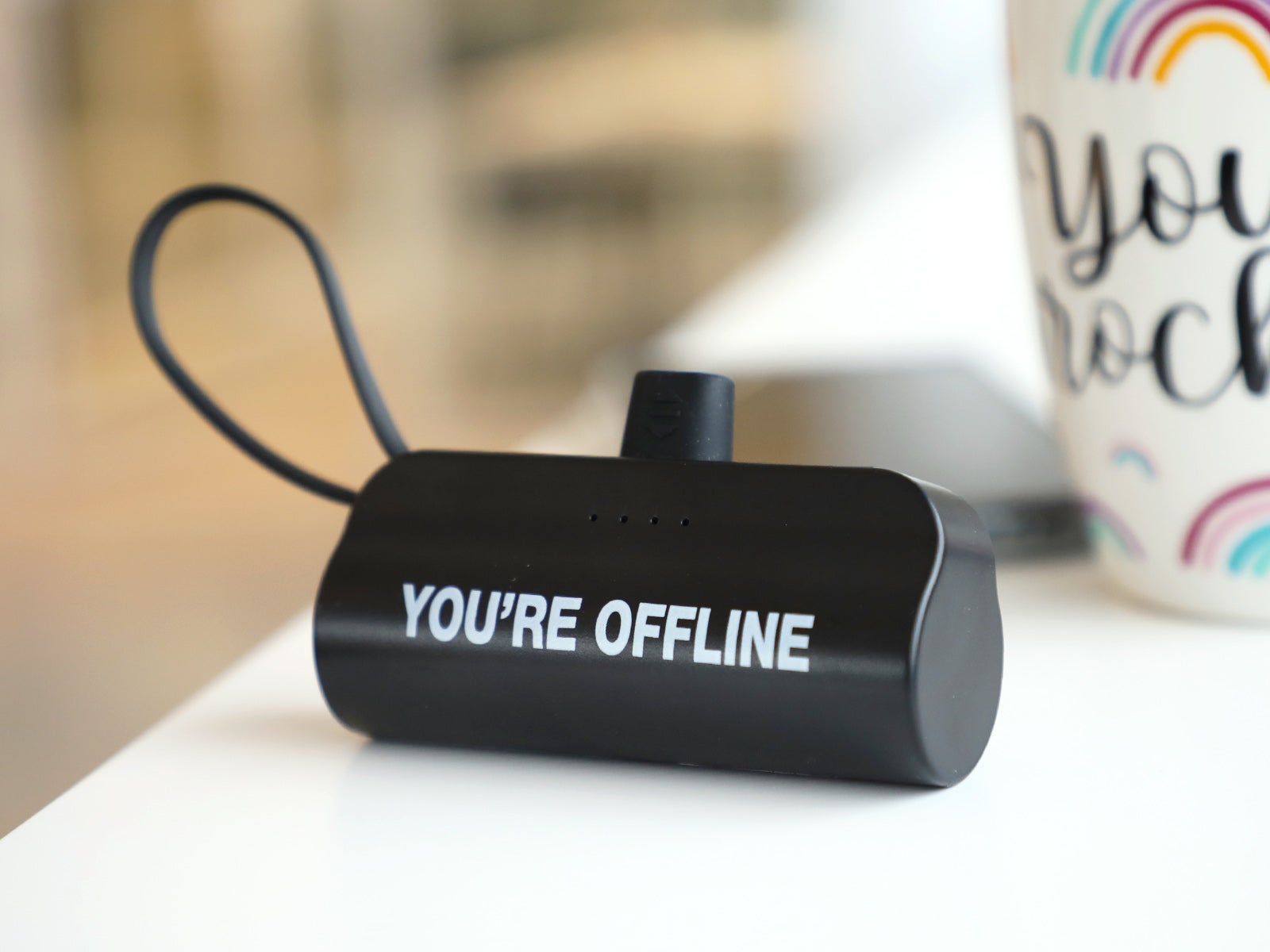 Mini power bank 5000 mAh – “You’re Offline”