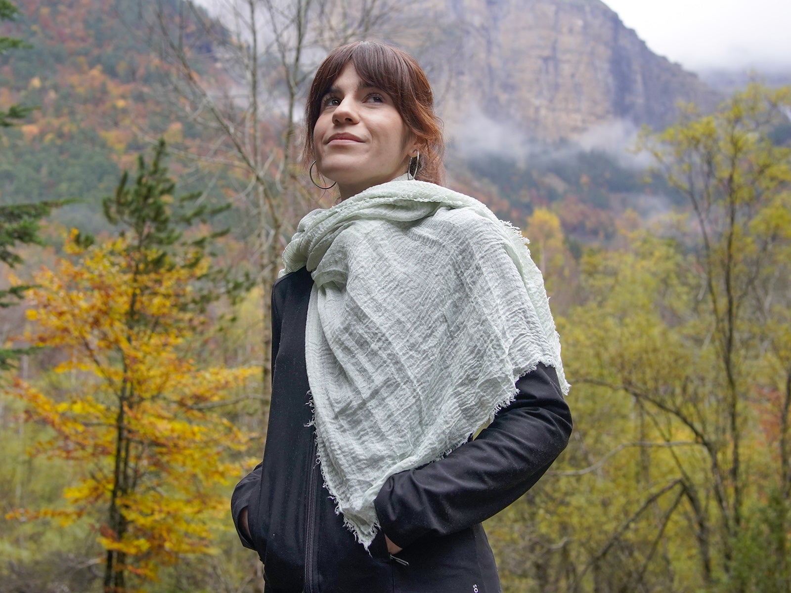 Pañuelo verde 100% poliester