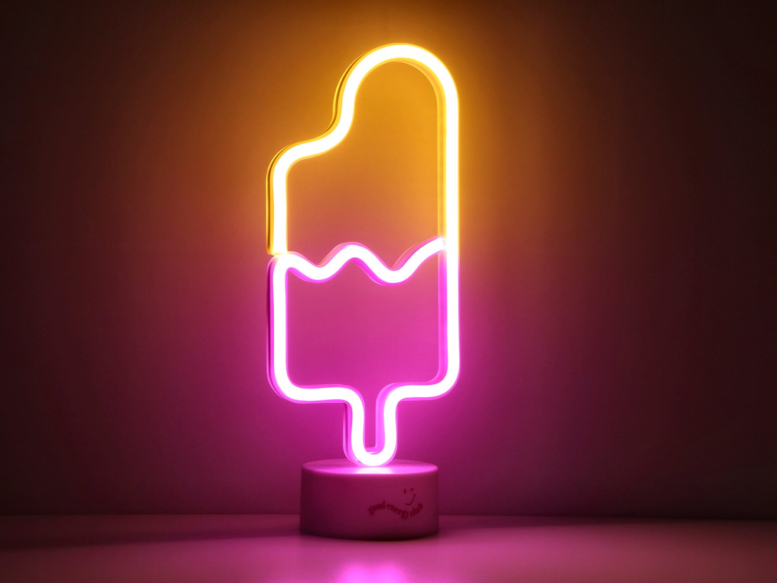 Letrero neón led helado