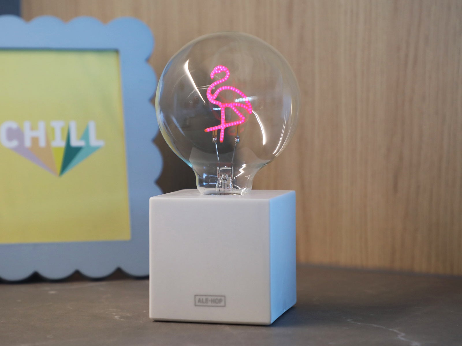 Candeeiro decorativo flamingo