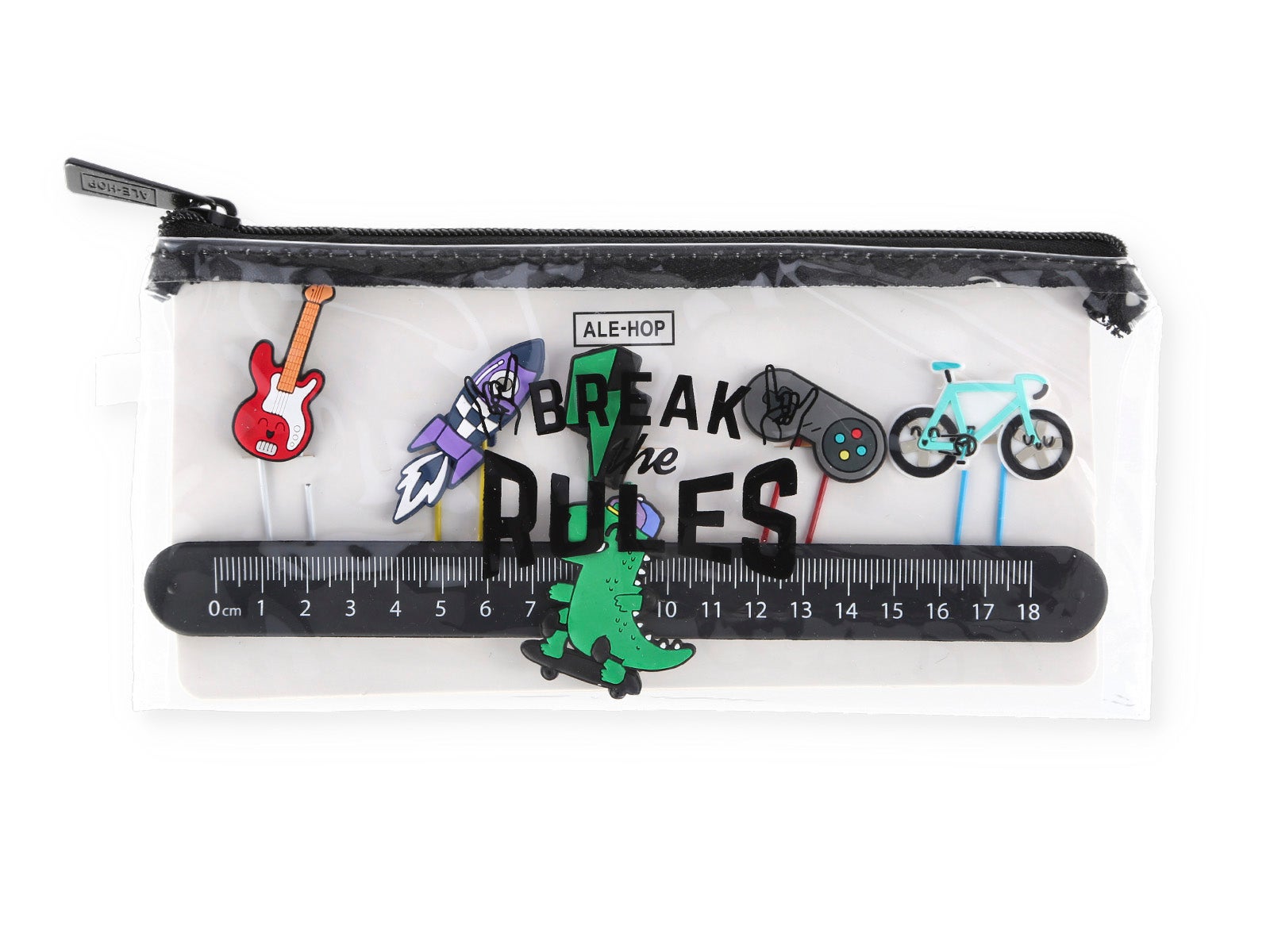 Estuche con clip y regla - Rules