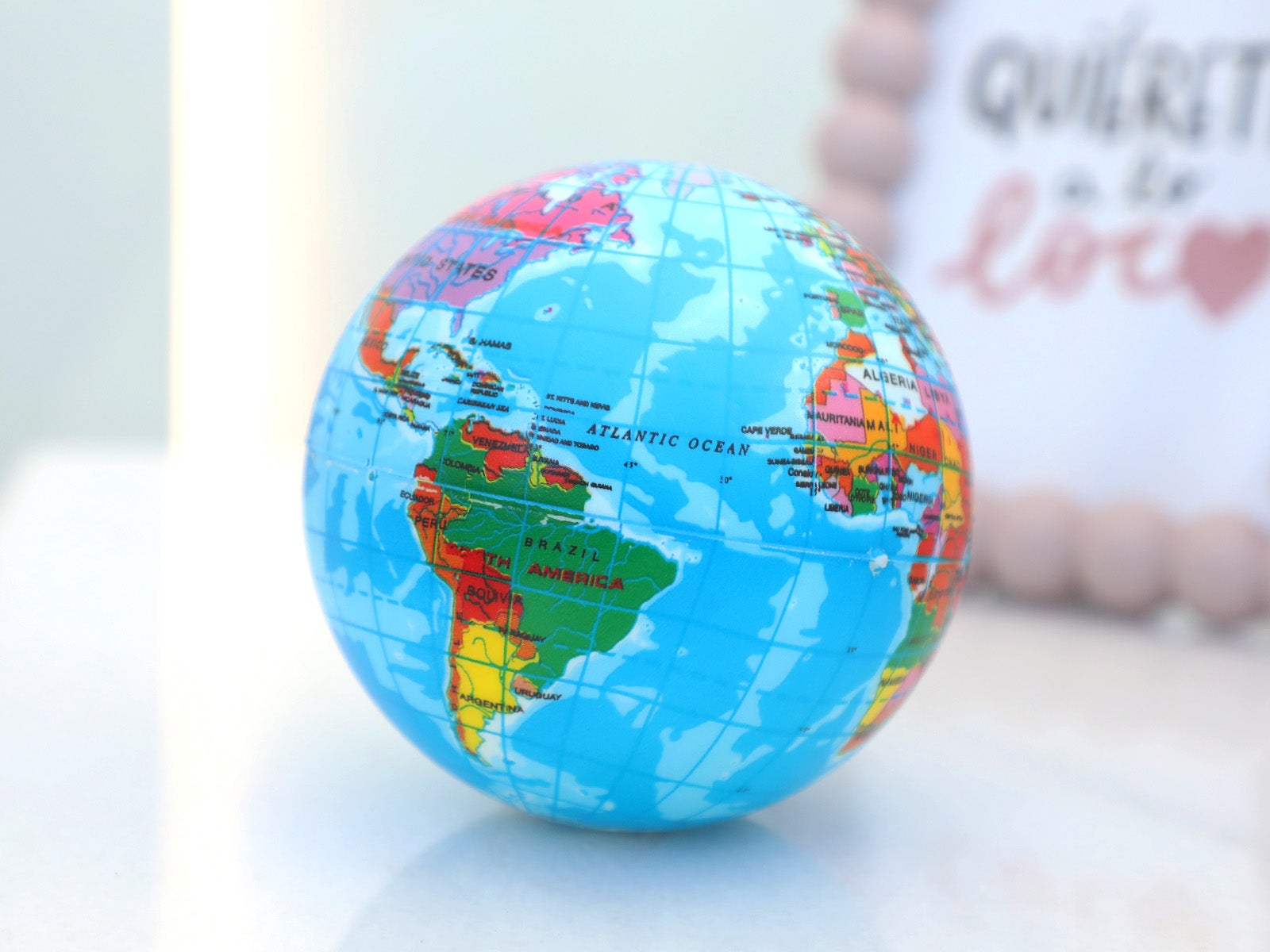 Bola mundo anti-stress