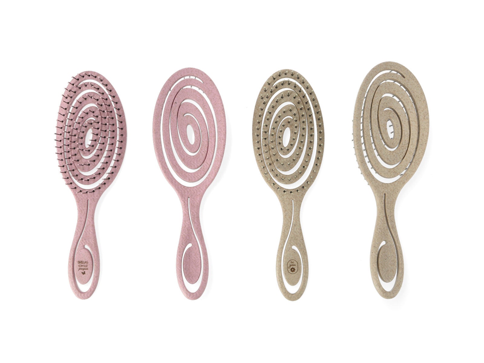 Cepillo desenredante fibras naturales mango