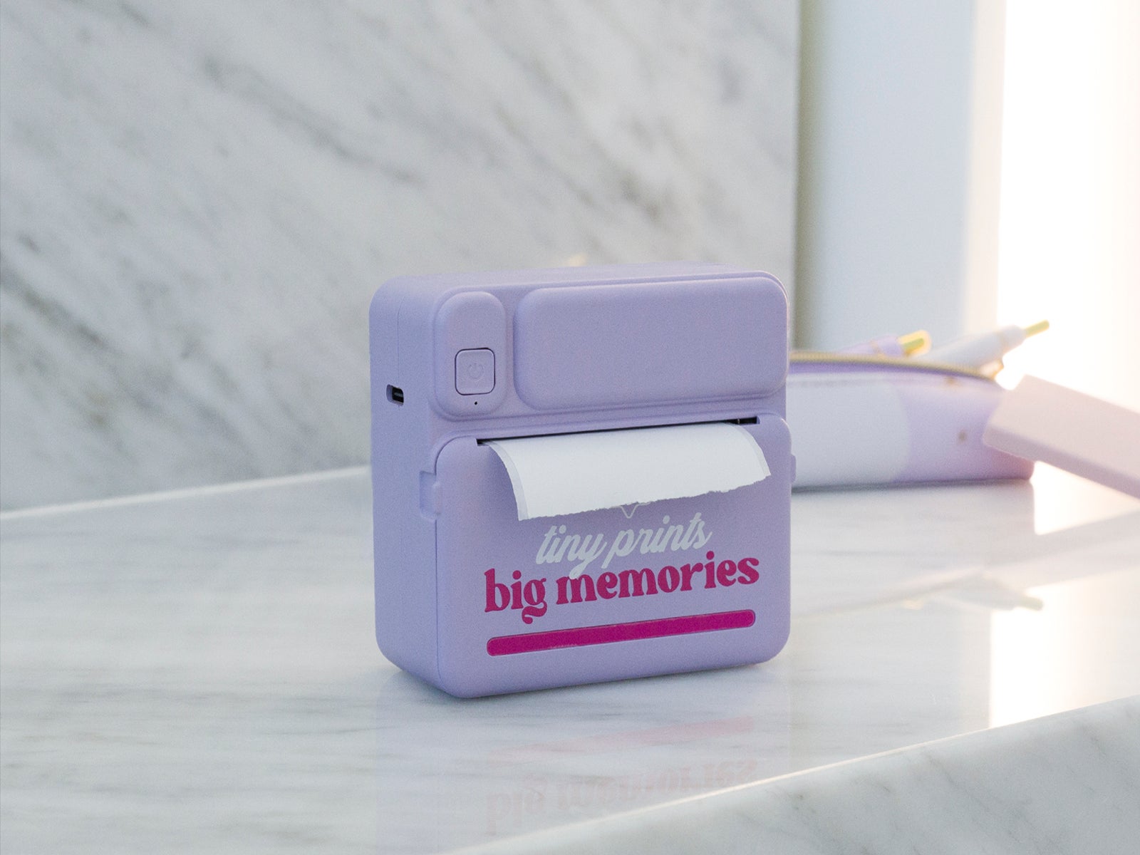 Lilac mini printer - Tiny prints big memories