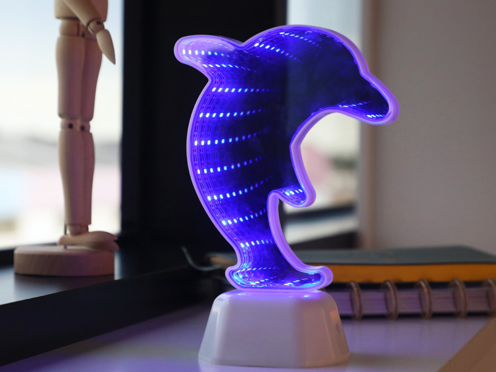 Lámpara de neon delfín
