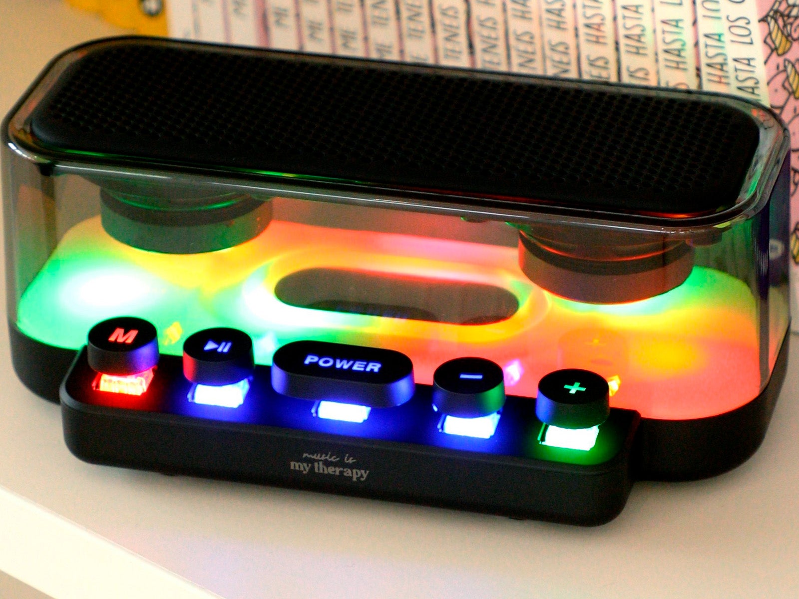 Speaker rectangular led multicolor