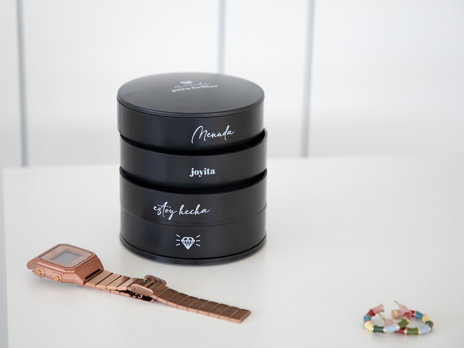 Joyero torre negro – Menuda joyita estoy hecha