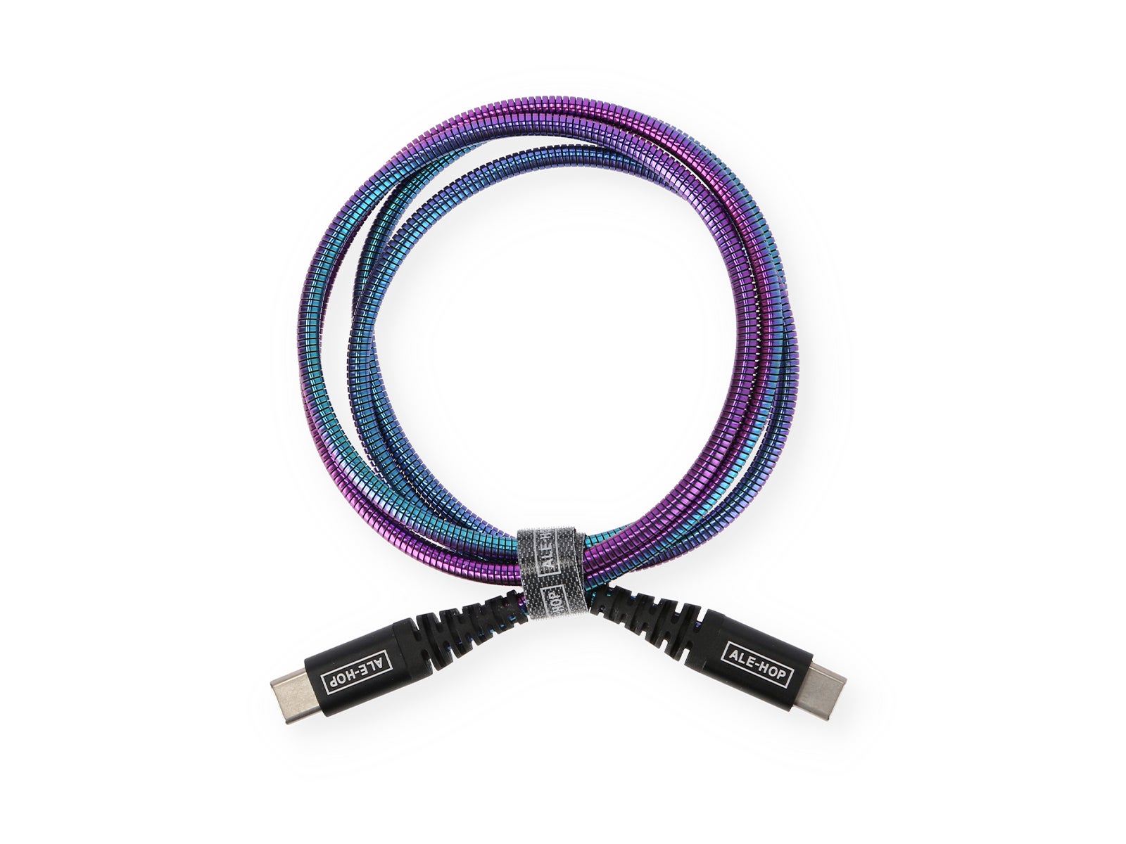 Cable usb c-c 1m metal iridiscente