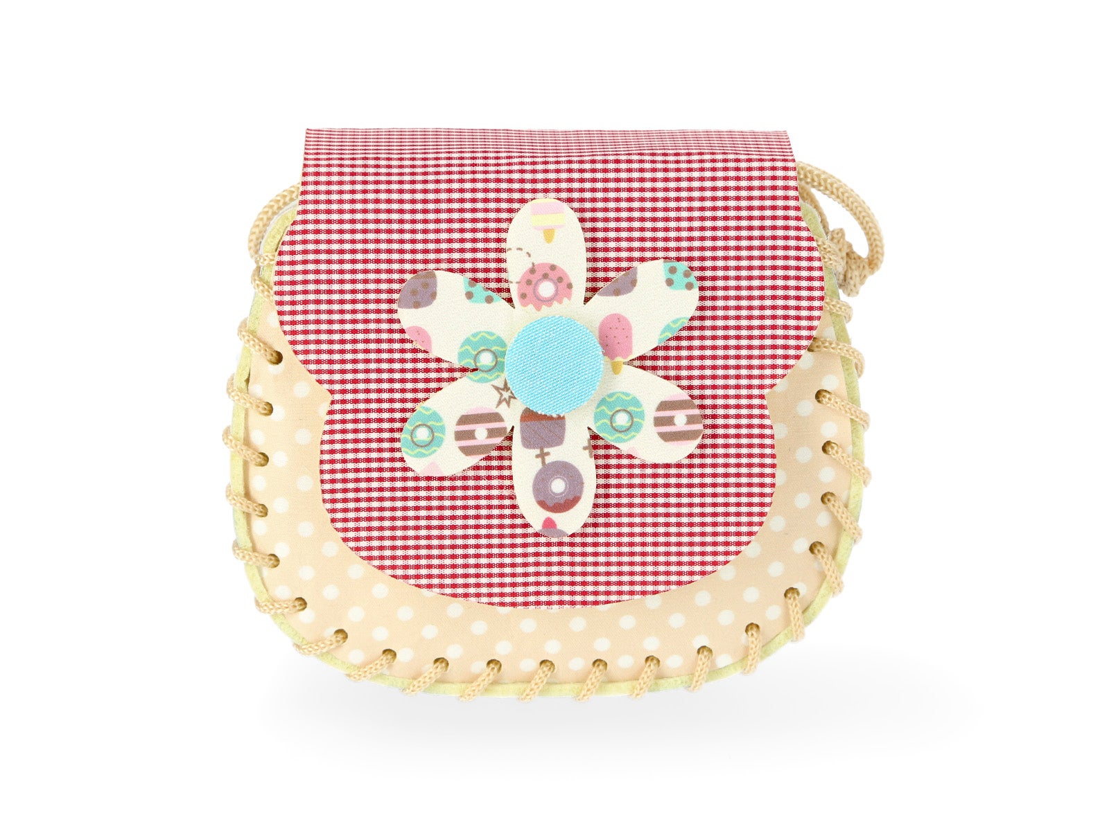 Bolso bandolera infantil con flor   