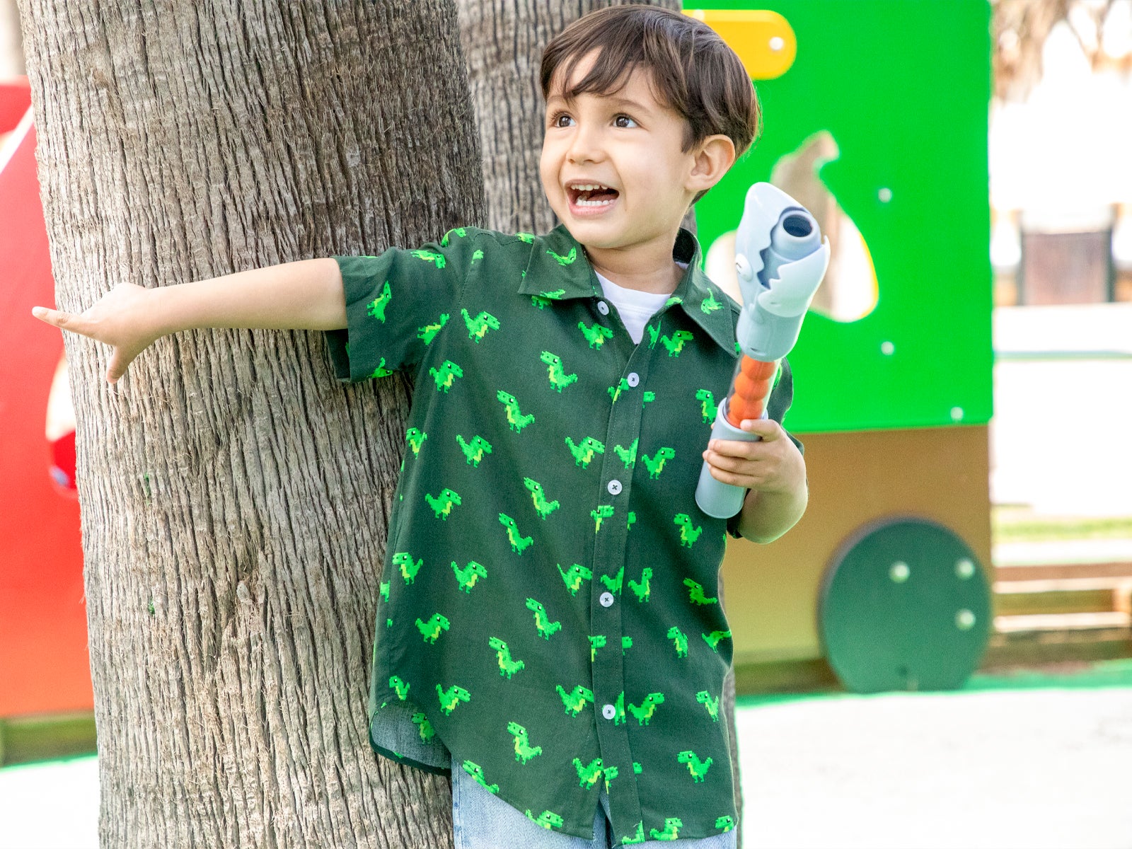 Camisa infantil de dinos
