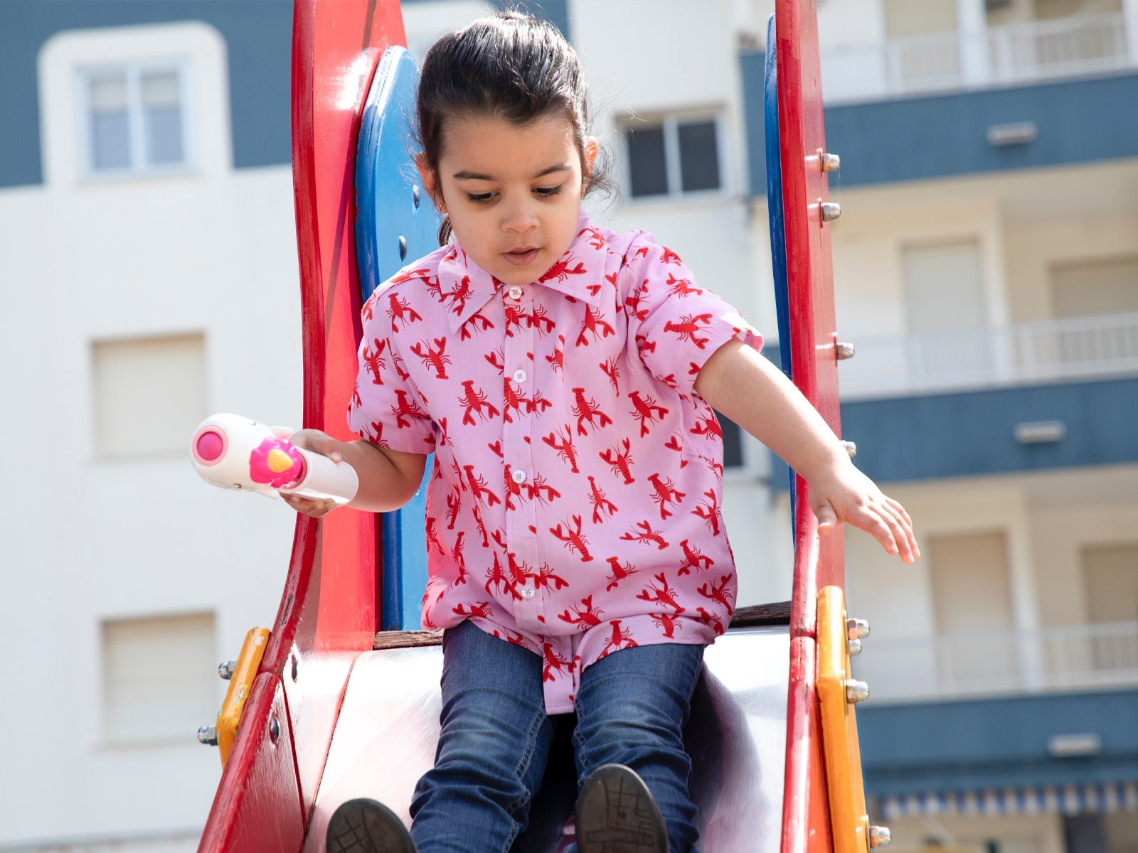 Camisa infantil de langostas