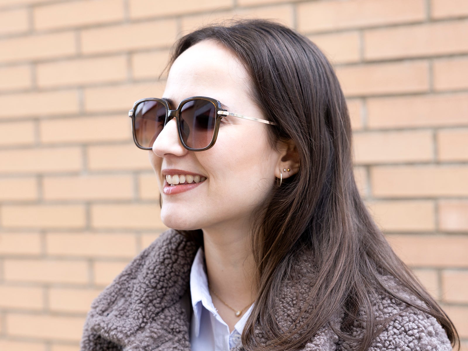 Gafas de sol cuadradas carey