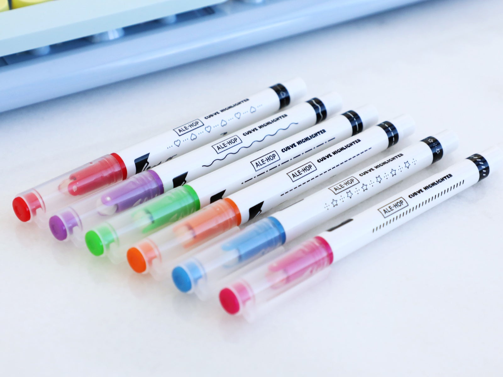 Set de 6 bolígrafos-cuño