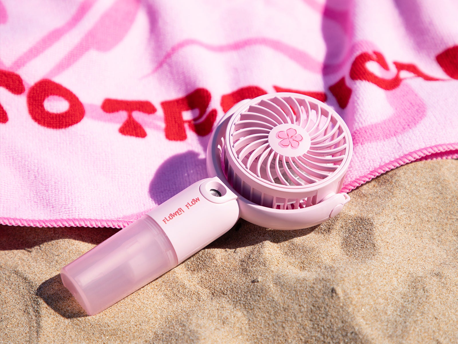 Ventilador vaporizador rosa