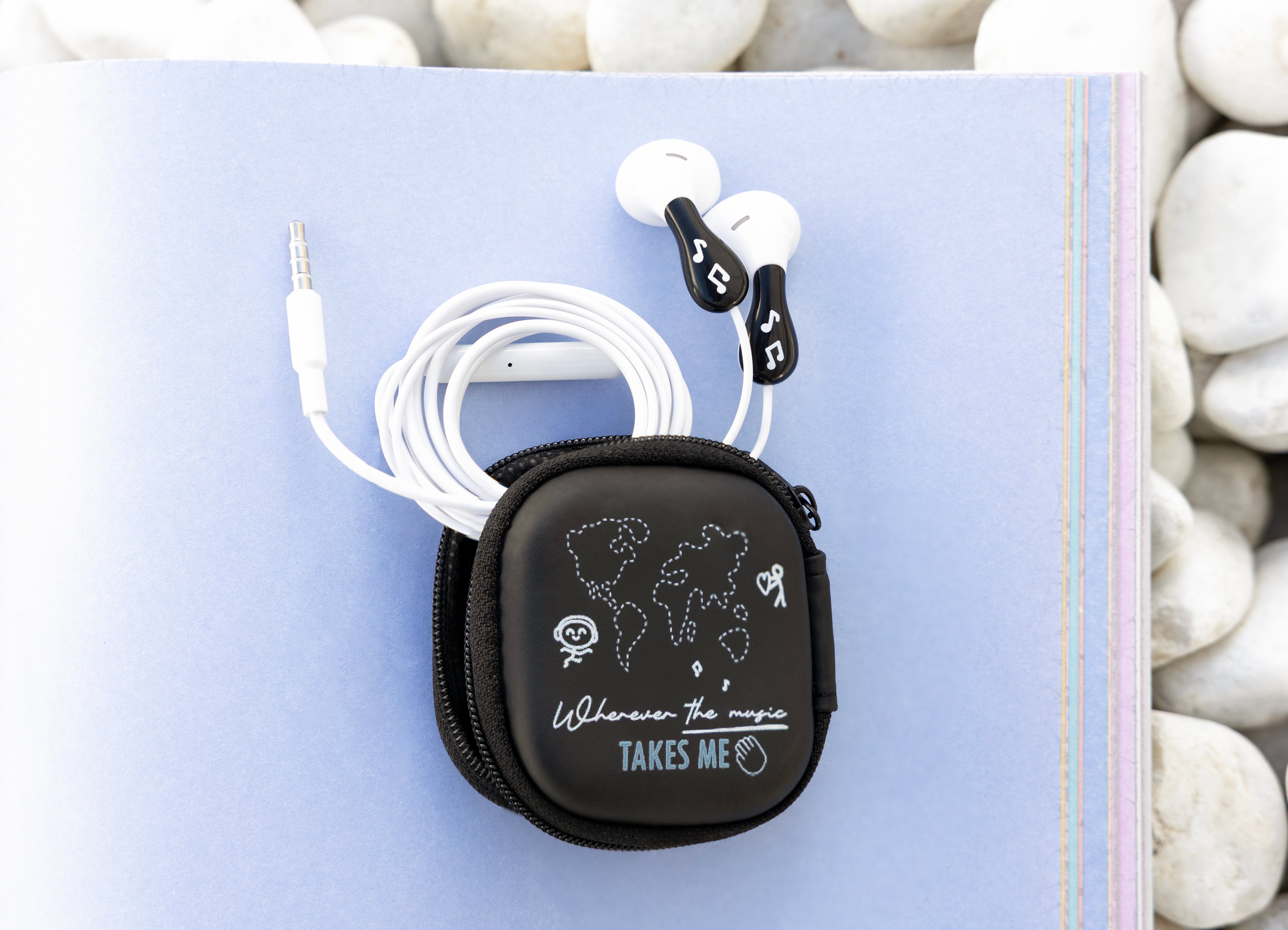 Conjunto de capa e auriculares com cabo de 3,5mm - Wherever the magic takes me