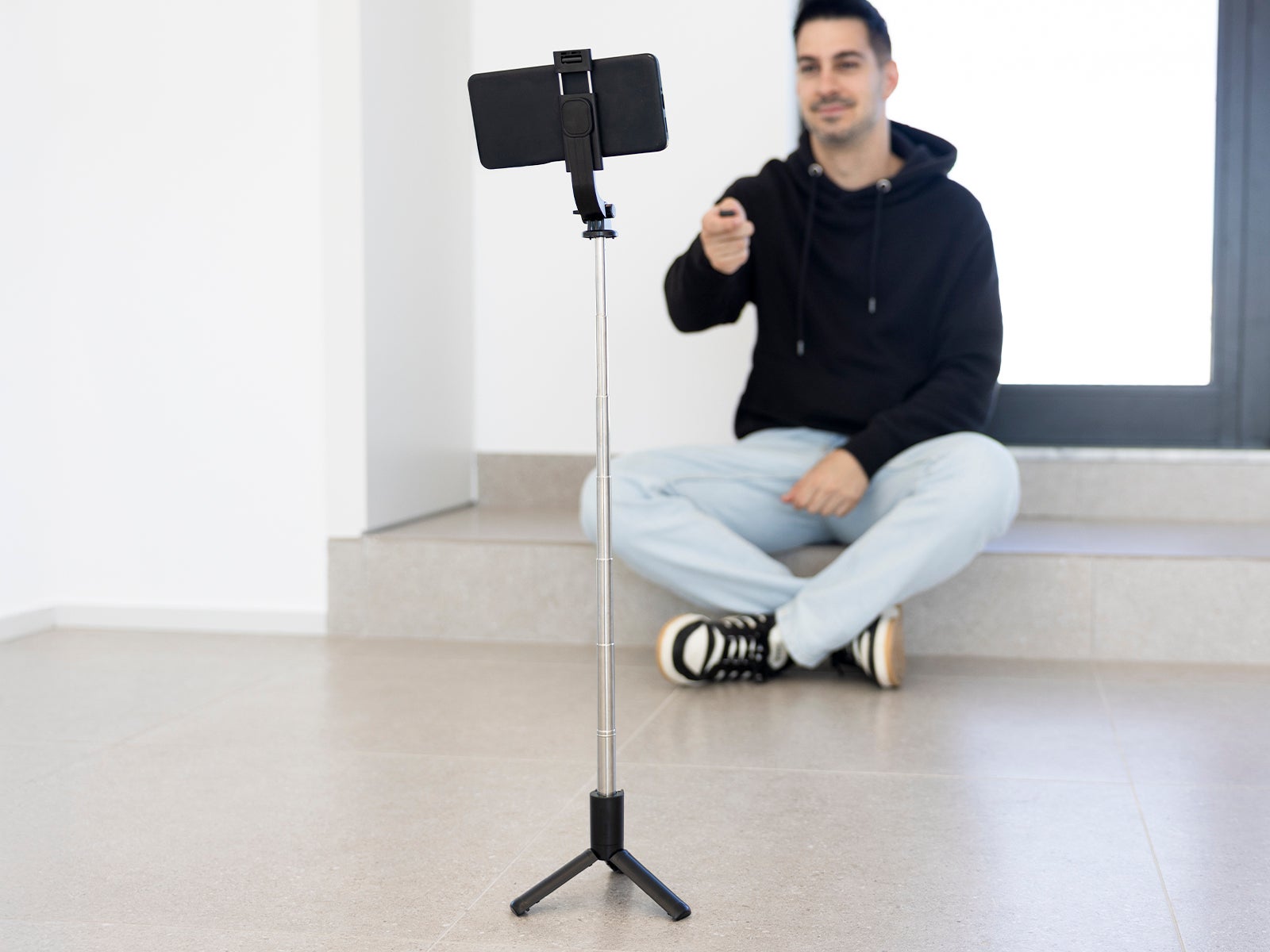 Palo de selfie de 70cm trípode