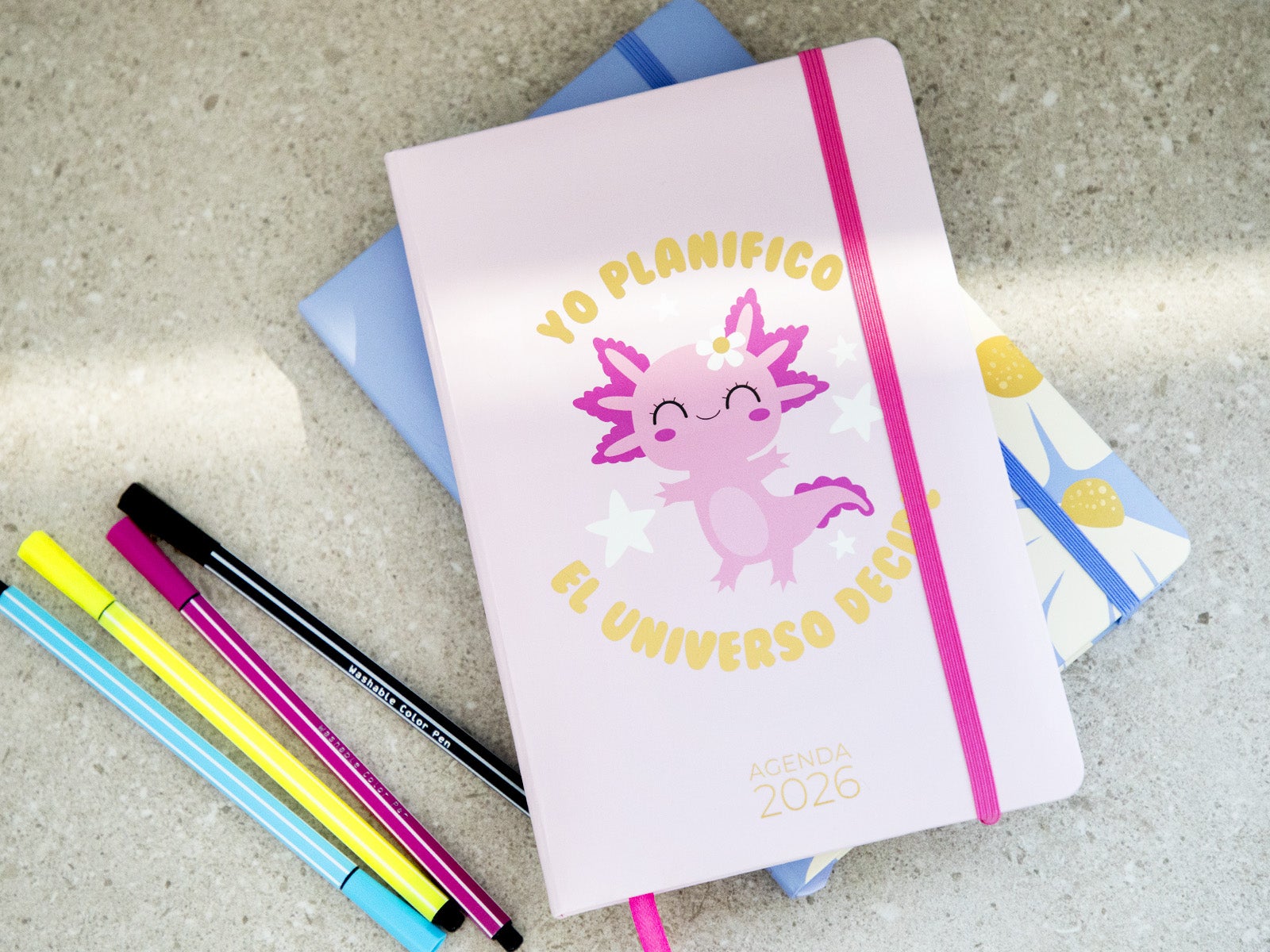Agenda anual 2026 semana vista A5 - Yo planifico el universo decide