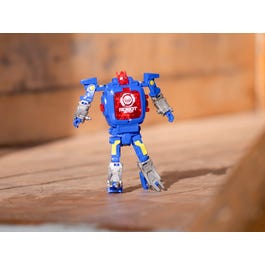 Juguete Reloj Robot De Los 80 Reloj Transformer Robot Azul Ale-Hop