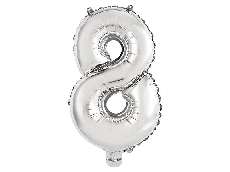 Globe number eight silver *35.