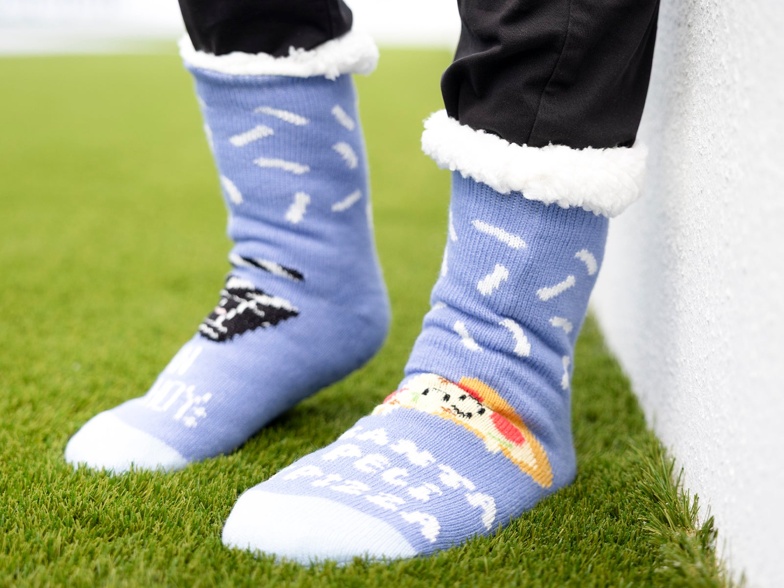 Calcetines grueso - Plan para hoy: manta, peli y pizza