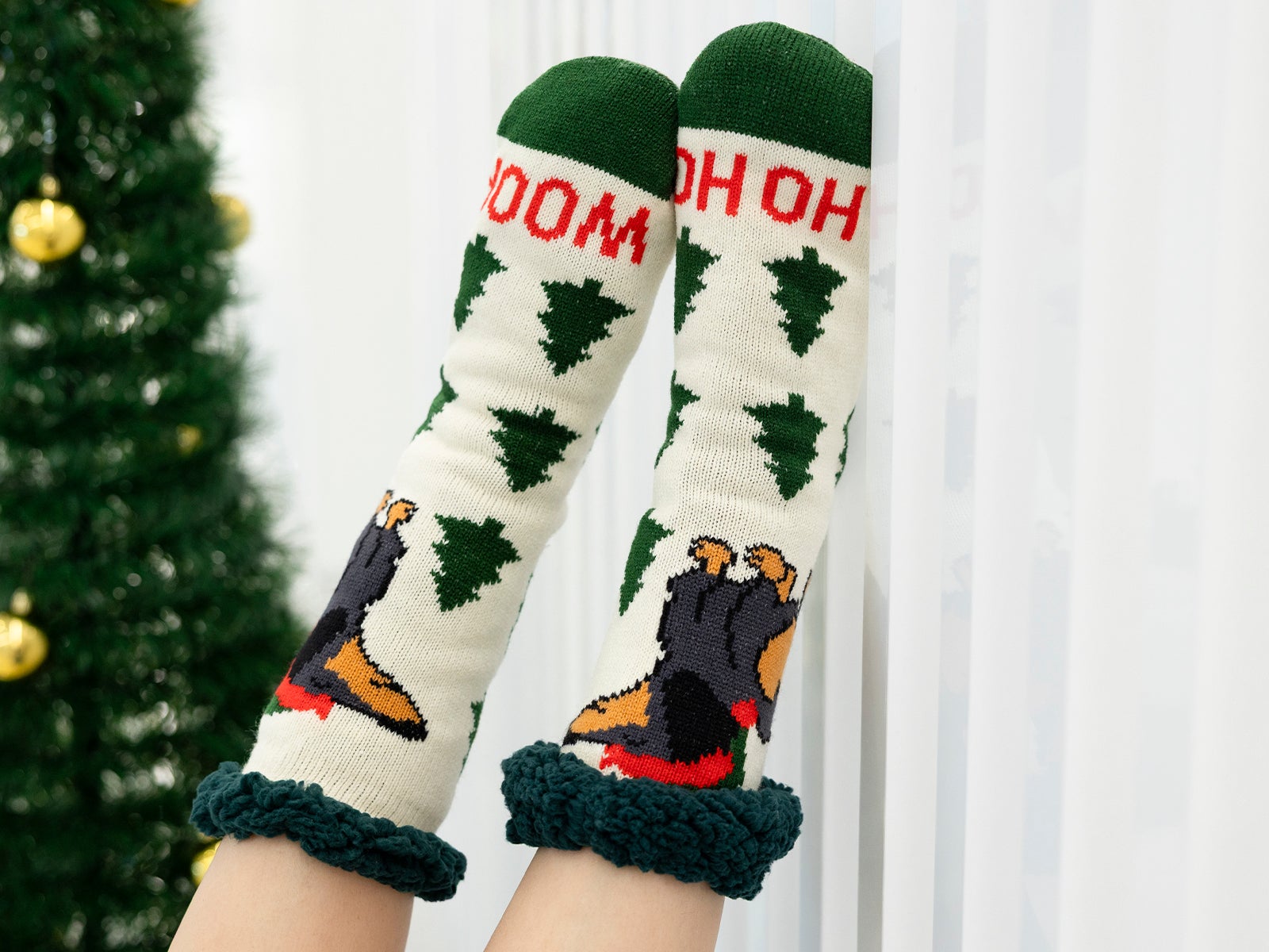 Calzini natalizi - Ho Ho woof