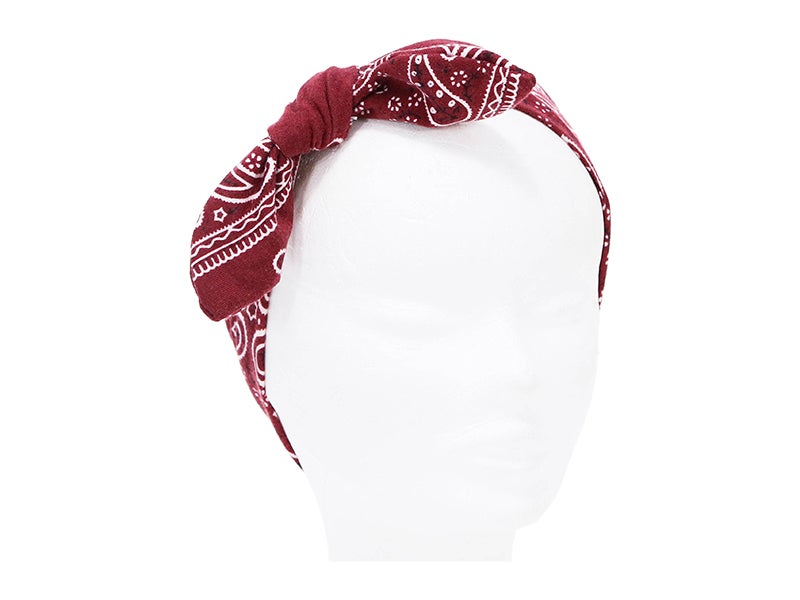 Cashmere headband red